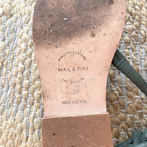 Anthropologie Wal & Pai Eureka Sandal in Green Size 37 - Picture 9 of 13